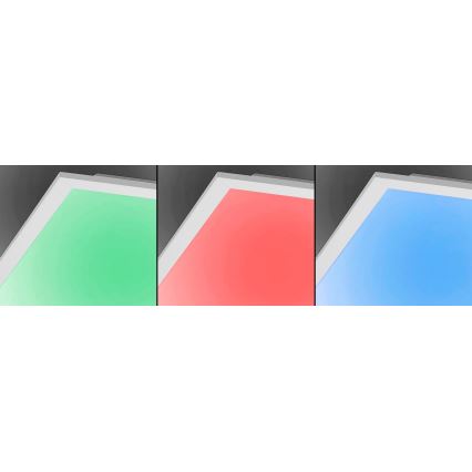 JUST LIGHT. 14681-16 - LED RGB Zatemnitveni nadgradni panel LOLA FLAT LED/28W/230V 2700-5000K + Daljinski upravljalnik