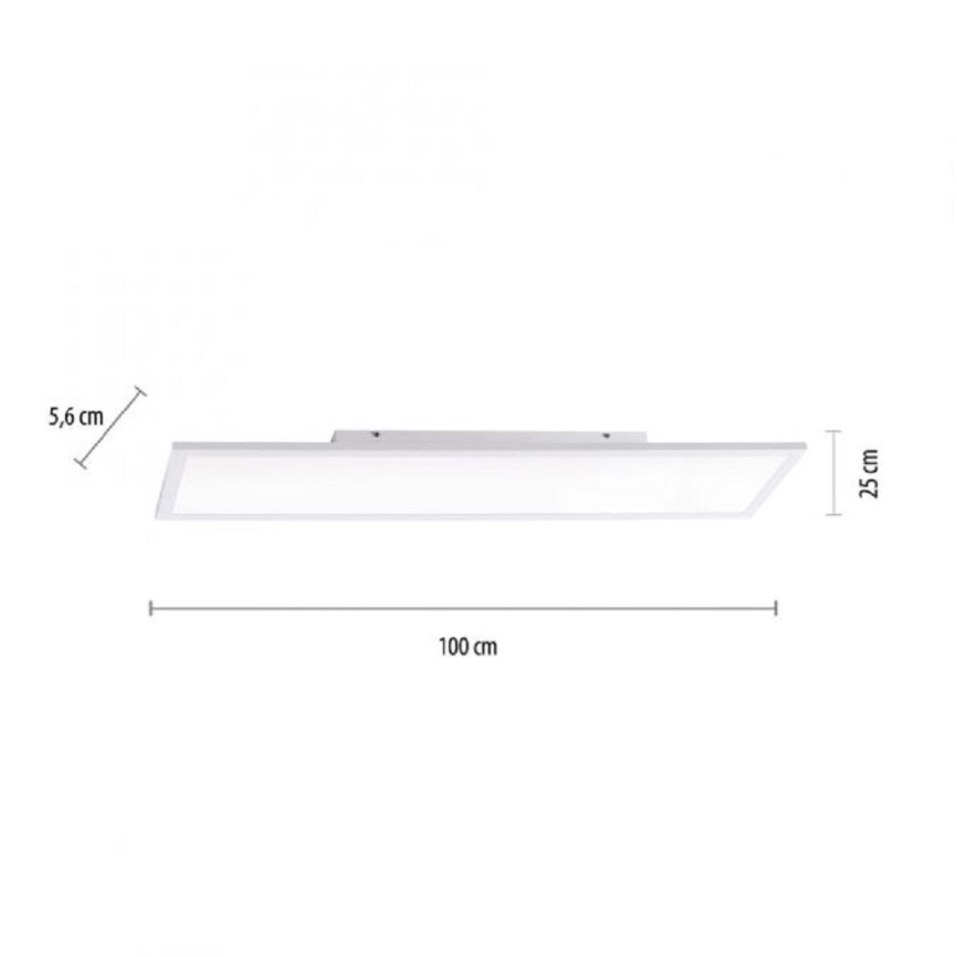 JUST LIGHT. 14682-16 - LED RGB Zatemnitveni nadgradni panel LOLA FLAT LED/28,5W/230V 2700-5000K + Daljinski upravljalnik