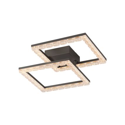 JUST LIGHT. 14732-18 - LED stropno svetilo GLITRA LED/17,5W/230V 37,6x37,6 cm črna