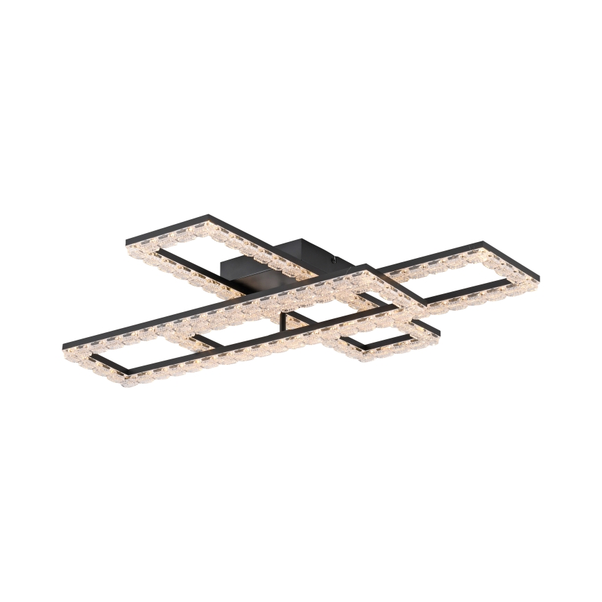 JUST LIGHT. 14733-18 - LED stropna svetilka GLITRA LED/35W/230V 57x72 cm črna