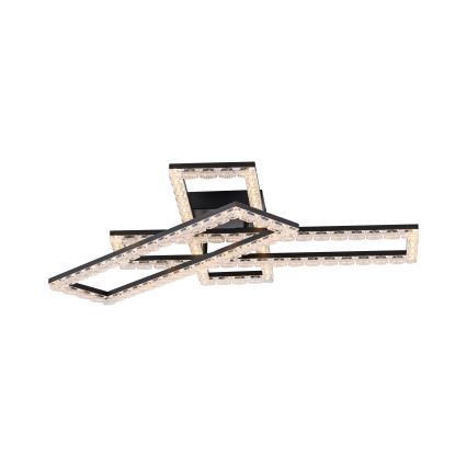 JUST LIGHT. 14733-18 - LED stropna svetilka GLITRA LED/35W/230V 57x72 cm črna