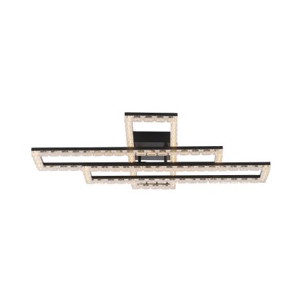 JUST LIGHT. 14733-18 - LED stropna svetilka GLITRA LED/35W/230V 57x72 cm črna