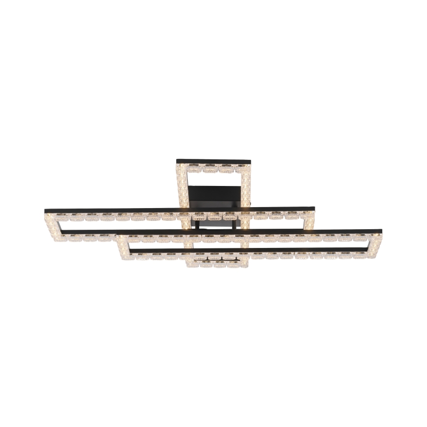 JUST LIGHT. 14733-18 - LED stropna svetilka GLITRA LED/35W/230V 57x72 cm črna