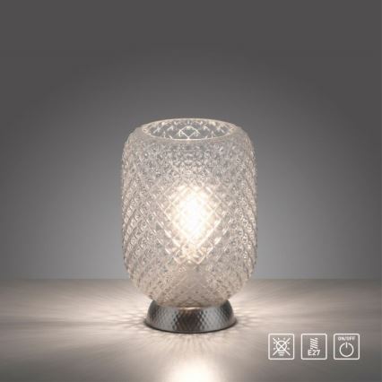 JUST LIGHT. 14906-55 - Namizna svetilka REISHI 1xE27/40W/230V mat krom