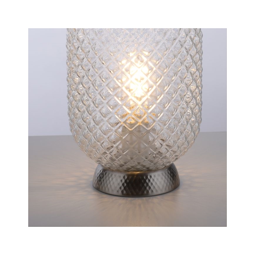 JUST LIGHT. 14906-55 - Namizna svetilka REISHI 1xE27/40W/230V mat krom