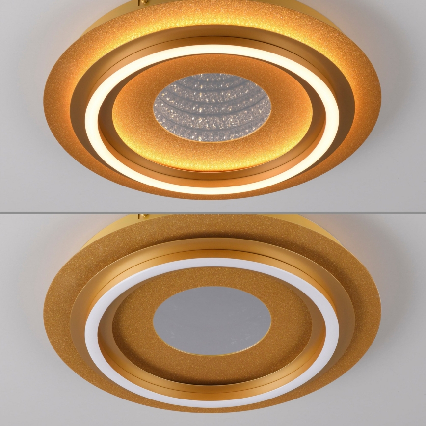JUST LIGHT. 15089-60 - LED stropna svetilka CICHIO LED/36W/230V Ø 40 cm zlata