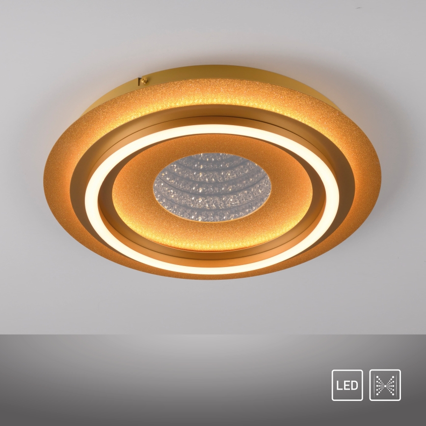 JUST LIGHT. 15089-60 - LED stropna svetilka CICHIO LED/36W/230V Ø 40 cm zlata