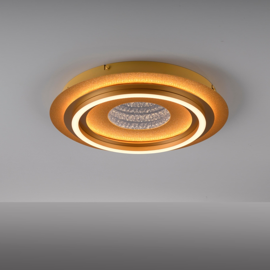 JUST LIGHT. 15089-60 - LED stropna svetilka CICHIO LED/36W/230V Ø 40 cm zlata