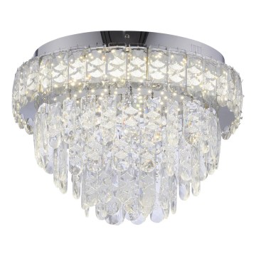 JUST LIGHT. 15092-17 - LED stropna svetilka KULUNKA LED/33W/230V Ø 38 cm, sijajni krom