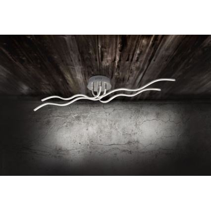 JUST LIGHT. 15126-55 - LED Lestenec WAVE LED/29,4W/230V mat krom