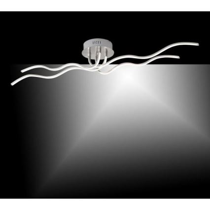 JUST LIGHT. 15126-55 - LED Lestenec WAVE LED/29,4W/230V mat krom
