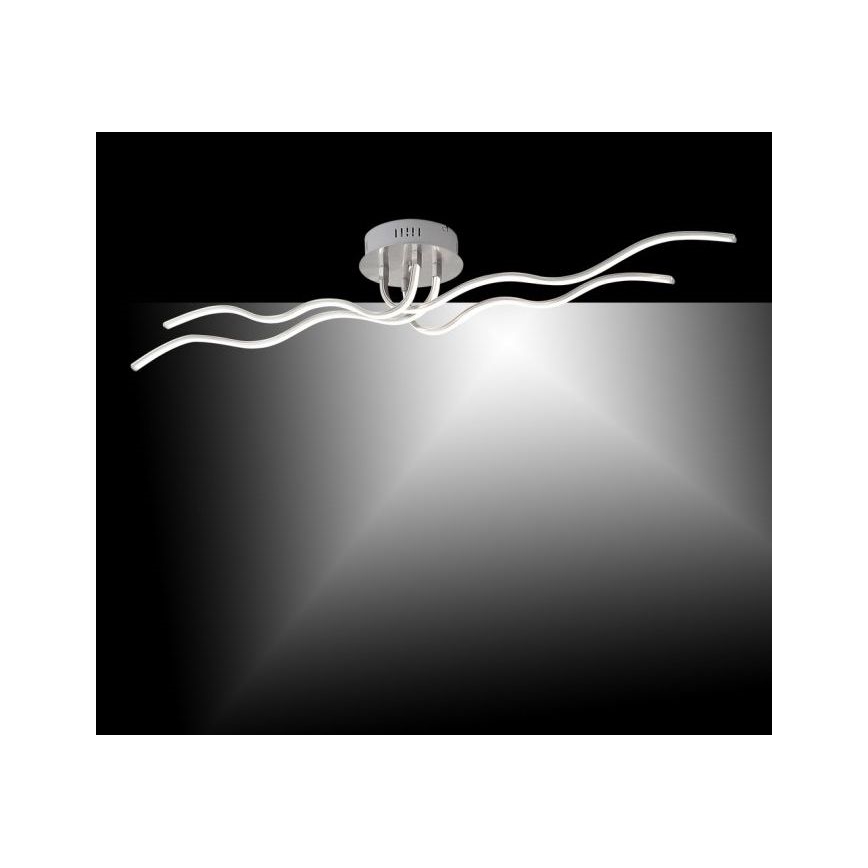 JUST LIGHT. 15126-55 - LED Lestenec WAVE LED/29,4W/230V mat krom