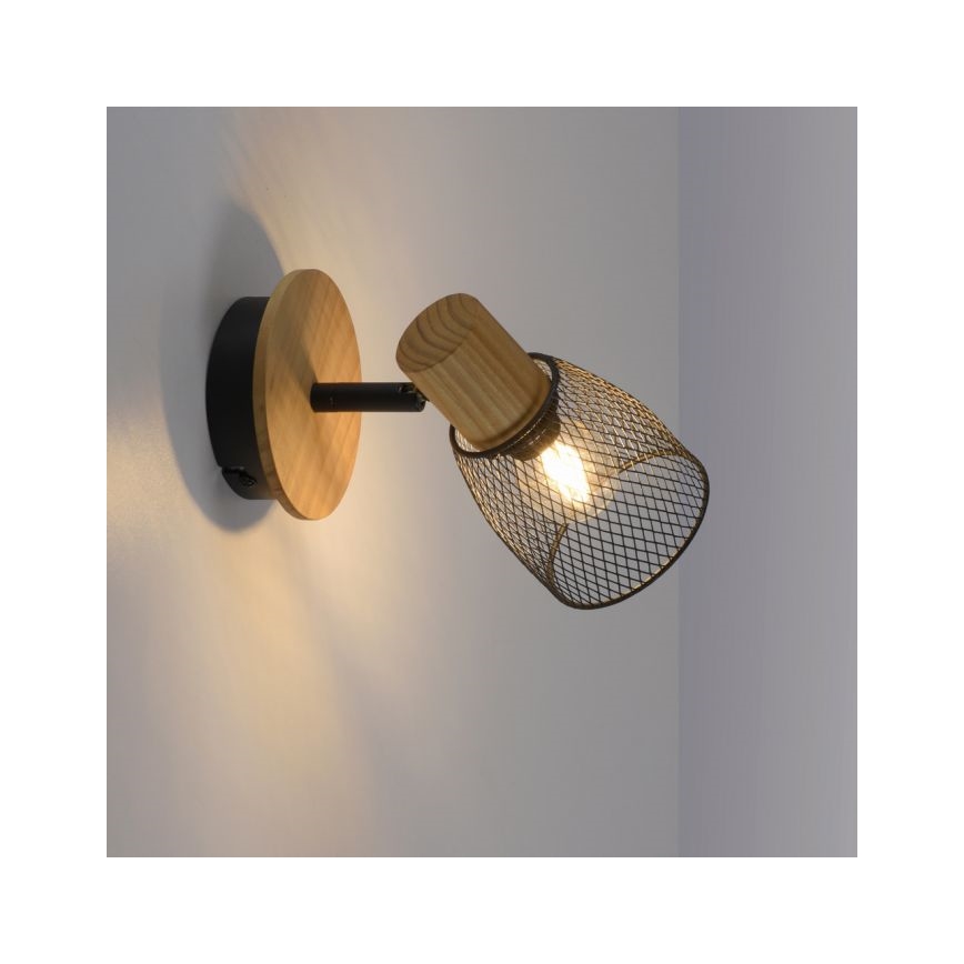 JUST LIGHT. 15191-79 - Stenski reflektor TAMIS 1xE14/10W/230V bor