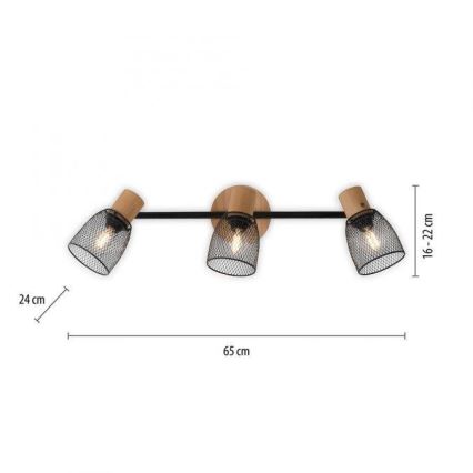 JUST LIGHT. 15193-79 - Reflektor TAMIS 3xE14/10W/230V
