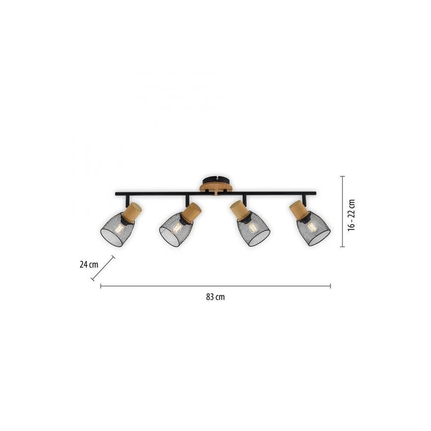 JUST LIGHT. 15194-79 - Reflektor TAMIS 4xE14/10W/230V
