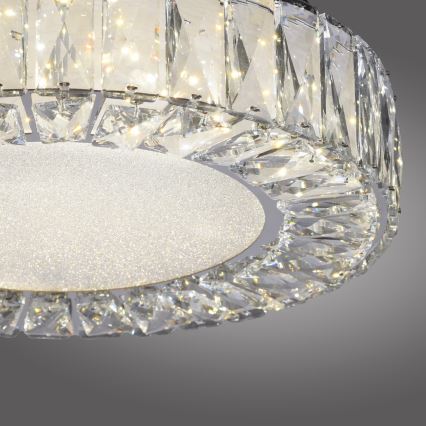 JUST LIGHT. 15221-17 - LED stropna svetilka KULUNKA LED/32W/230V, premer 37 cm, sijajni krom