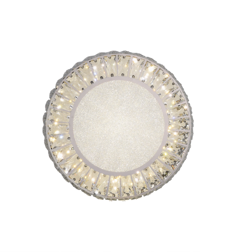JUST LIGHT. 15221-17 - LED stropna svetilka KULUNKA LED/32W/230V, premer 37 cm, sijajni krom