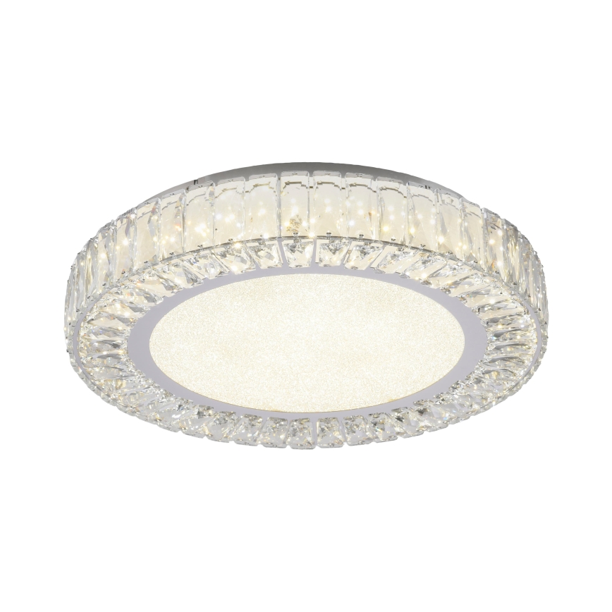 JUST LIGHT. 15222-17 - LED stropna svetilka KULUNKA LED/46W/230V premer 50 cm sijajni krom
