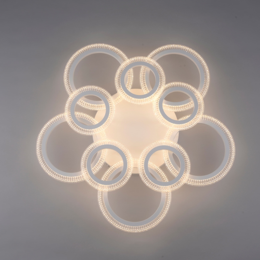 JUST LIGHT. 15268-16 - stropna LED svetilka CRYSTALLO LED/48,5W/230V, premer 68,6 cm, bela