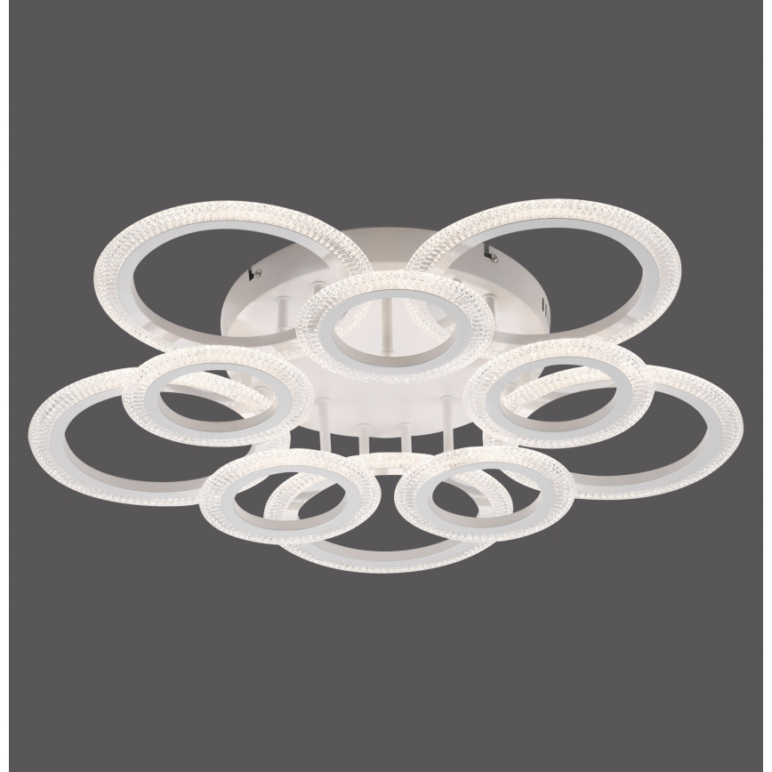 JUST LIGHT. 15268-16 - stropna LED svetilka CRYSTALLO LED/48,5W/230V, premer 68,6 cm, bela