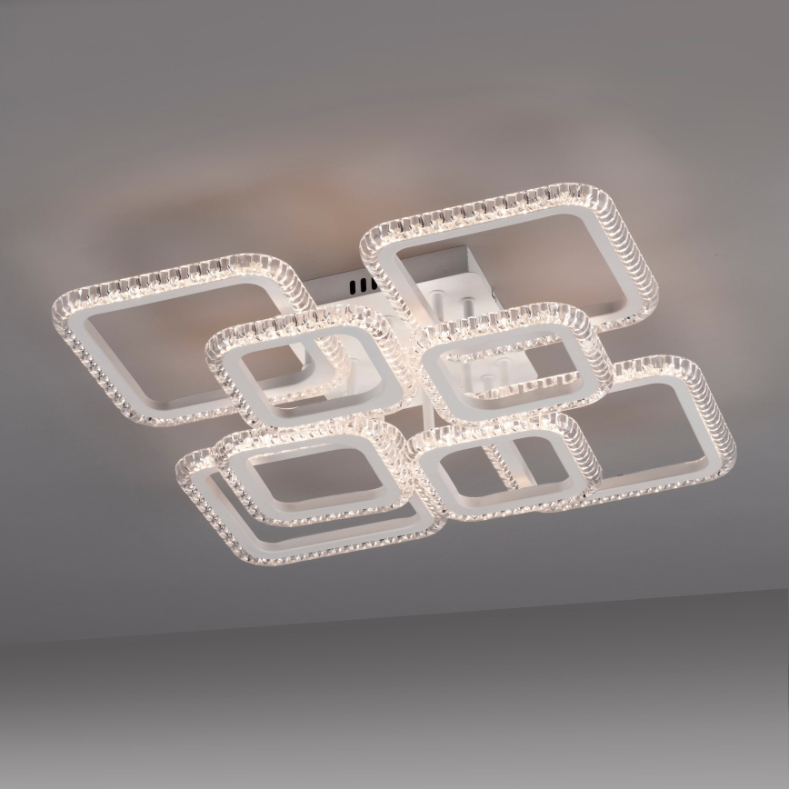 JUST LIGHT. 15269-16 - LED stropna svetilka CRYSTALLO LED/43,5W/230V 49x49 cm bela