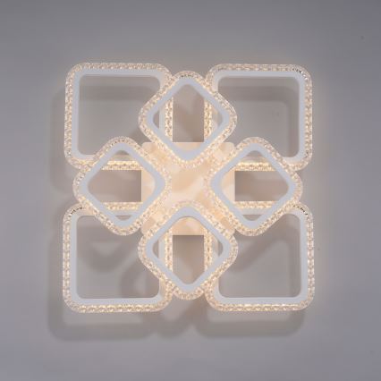 JUST LIGHT. 15269-16 - LED stropna svetilka CRYSTALLO LED/43,5W/230V 49x49 cm bela
