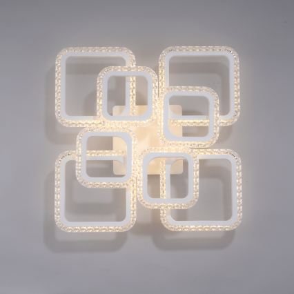 JUST LIGHT. 15269-16 - LED stropna svetilka CRYSTALLO LED/43,5W/230V 49x49 cm bela