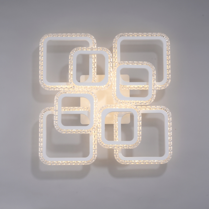 JUST LIGHT. 15269-16 - LED stropna svetilka CRYSTALLO LED/43,5W/230V 49x49 cm bela