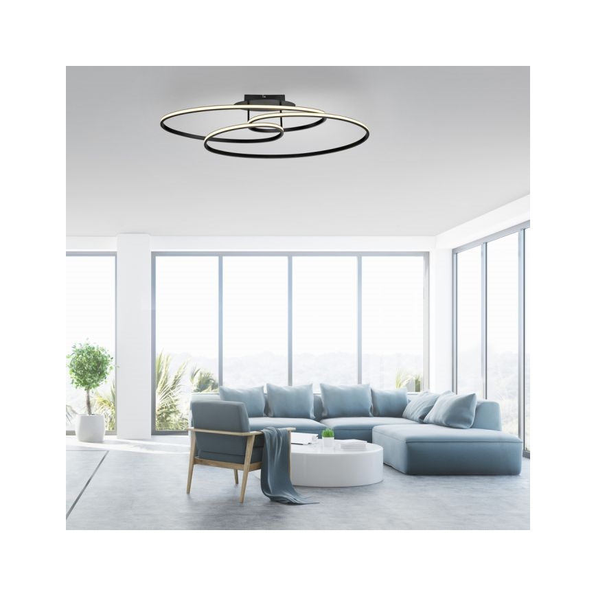 JUST LIGHT. 15321-18 - LED Stropna svetilka LUMACA LED/33W/230V črna