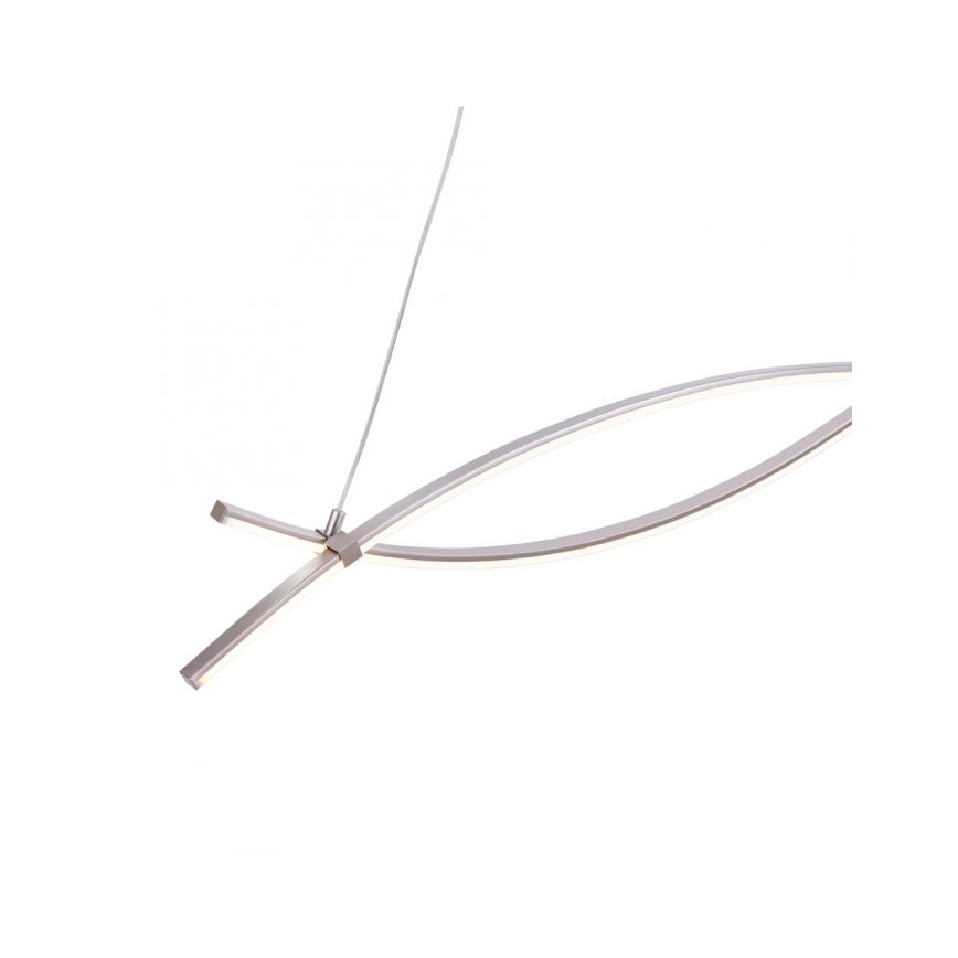 JUST LIGHT. 15382-55 - LED Lestenec na vrvici MAJA 2xLED/8,4W/230V mat krom