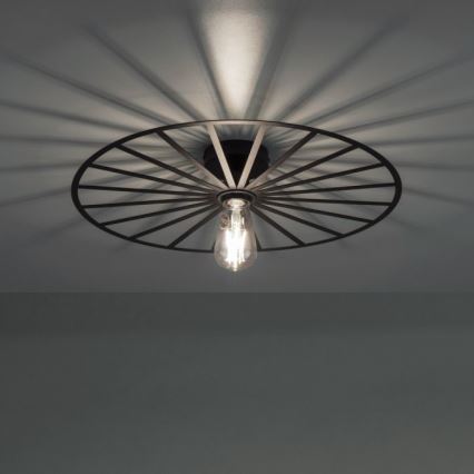 JUST LIGHT. 15636-18 - Stropna svetilka SPIKE 1xE27/40W/230V pr. 50 cm črna