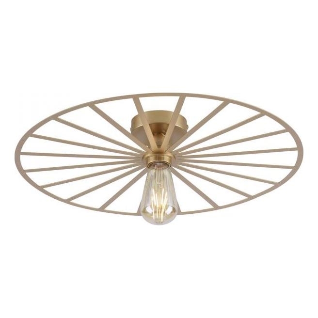 JUST LIGHT. 15636-60 - Stropna svetilka SPIKE 1xE27/40W/230V pr. 50 cm medenina