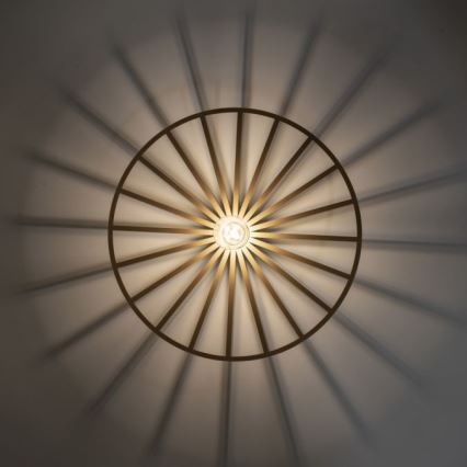 JUST LIGHT. 15636-60 - Stropna svetilka SPIKE 1xE27/40W/230V pr. 50 cm medenina