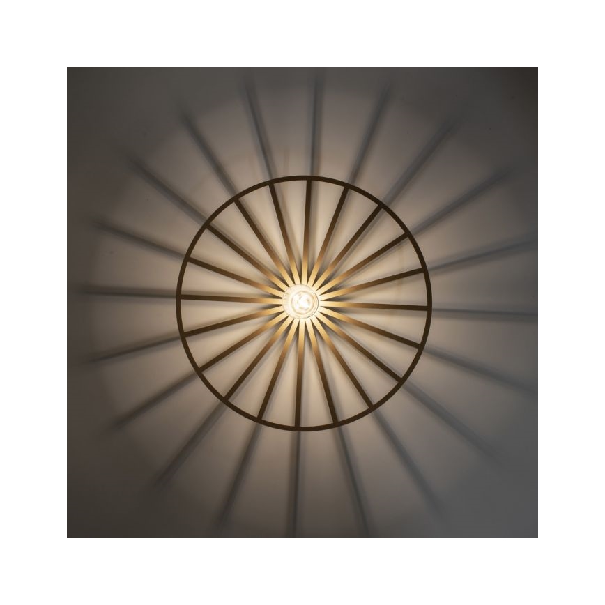 JUST LIGHT. 15636-60 - Stropna svetilka SPIKE 1xE27/40W/230V pr. 50 cm medenina