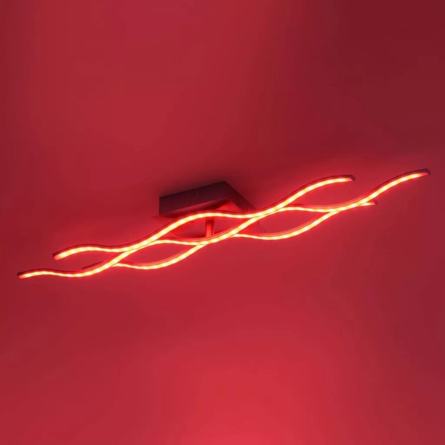 JUST LIGHT. 16266-55 - LED RGB Zatemnitvena stropna svetilka LOLA WAVE LED/30W/230V 2700-5000K + Daljinski upravljalnik