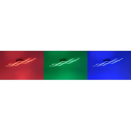 JUST LIGHT. 16266-55 - LED RGB Zatemnitvena stropna svetilka LOLA WAVE LED/30W/230V 2700-5000K + Daljinski upravljalnik