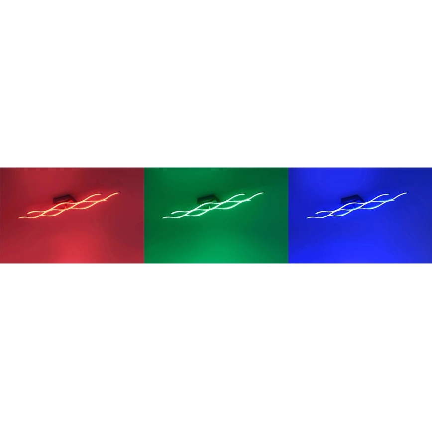 JUST LIGHT. 16266-55 - LED RGB Zatemnitvena stropna svetilka LOLA WAVE LED/30W/230V 2700-5000K + Daljinski upravljalnik