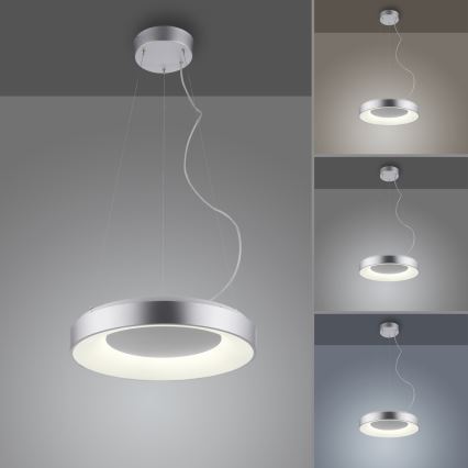 JUST LIGHT. 17075-21 - LED Zatemnitveni lestenec na vrvici KETO ANIKA LED/26,5W/230V 2700-5000K + Daljinski upravljalnik