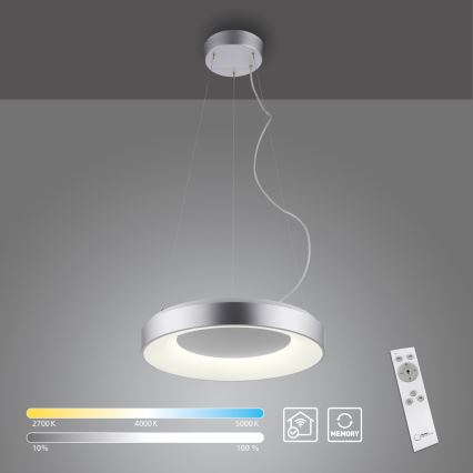 JUST LIGHT. 17075-21 - LED Zatemnitveni lestenec na vrvici KETO ANIKA LED/26,5W/230V 2700-5000K + Daljinski upravljalnik