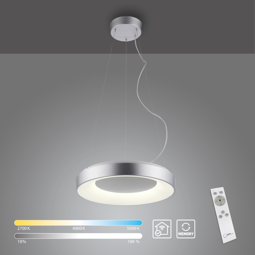JUST LIGHT. 17075-21 - LED Zatemnitveni lestenec na vrvici KETO ANIKA LED/26,5W/230V 2700-5000K + Daljinski upravljalnik