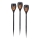 JUST LIGHT. 19106-18-3 - SET 3x LED Solarna svetilka FACKEL LED/0,24W/1,2V 200 mAh IP44 črna