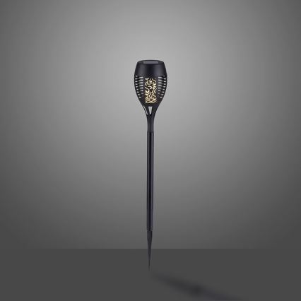 JUST LIGHT. 19106-18-3 - SET 3x LED Solarna svetilka FACKEL LED/0,24W/1,2V 200 mAh IP44 črna