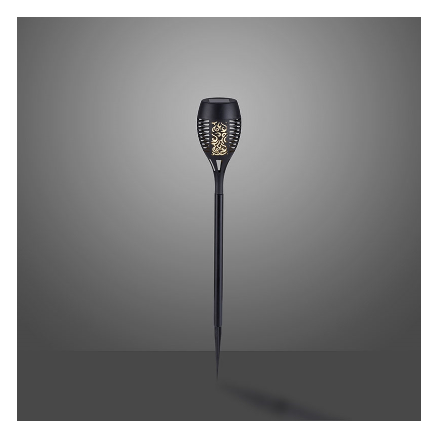 JUST LIGHT. 19106-18-3 - SET 3x LED Solarna svetilka FACKEL LED/0,24W/1,2V 200 mAh IP44 črna