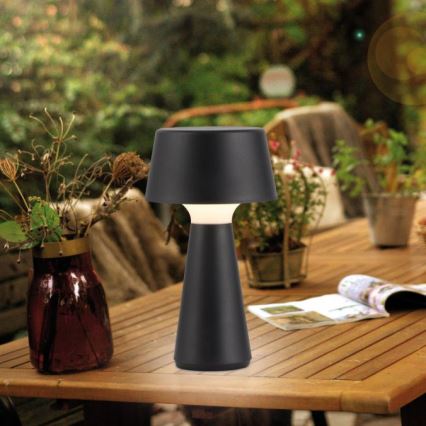 JUST LIGHT. 19260-18 - LED Zatemnitven na dotik zunanji svetilka ABERA LED/3W/3,7V 2000 mAh USB IP54 črna