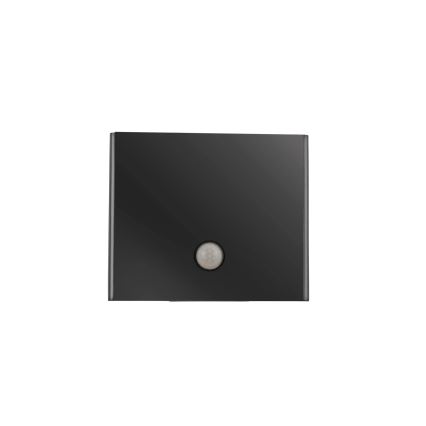 JUST LIGHT. 19471-18 - LED Zunanja stenska svetilka s senzorjem AMIN 2xLED/1,25W/3,7V 4400mAh IP44 črna