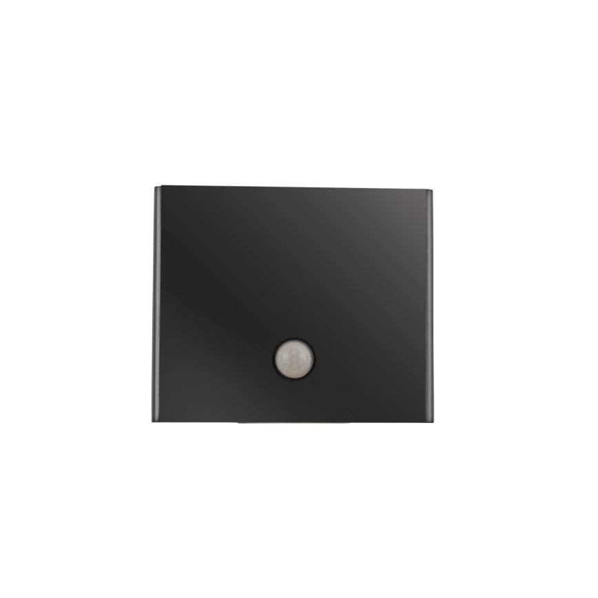 JUST LIGHT. 19471-18 - LED Zunanja stenska svetilka s senzorjem AMIN 2xLED/1,25W/3,7V 4400mAh IP44 črna