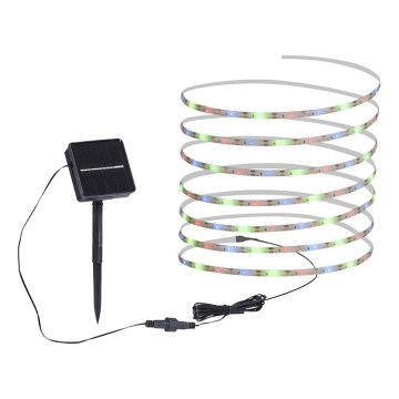 JUST LIGHT. 19971-18 - LED RGB sončni trak TEANIA LED/3,7V 5 m 1200 mAh IP44 črna