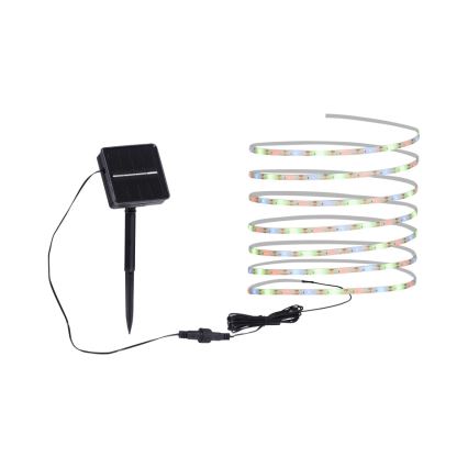 JUST LIGHT. 19971-18 - LED RGB sončni trak TEANIA LED/3,7V 5 m 1200 mAh IP44 črna