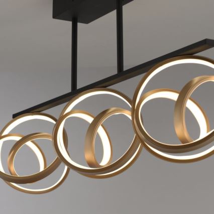JUST LIGHT. 6245-18 - LED Zatemnitveni lestenec LOOP 3xLED/11W/230V 2700-5000K + Daljinski upravljalnik