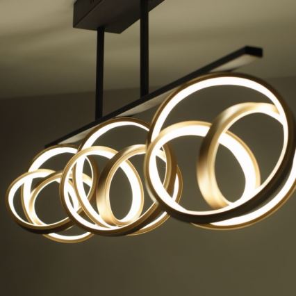 JUST LIGHT. 6245-18 - LED Zatemnitveni lestenec LOOP 3xLED/11W/230V 2700-5000K + Daljinski upravljalnik